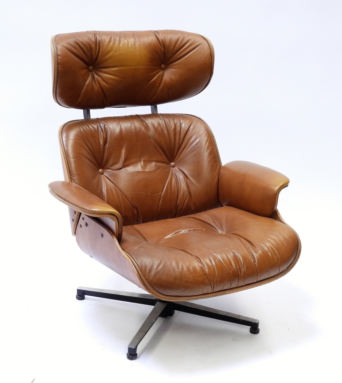 HERMAN MILLER STYLE LEATHER CHAIR 2999b1