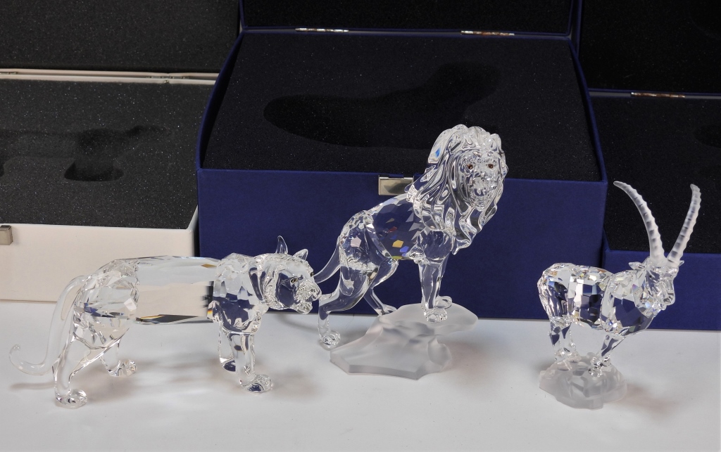 3PC SWAROVSKI EXOTIC ANIMAL GROUP 2999f3