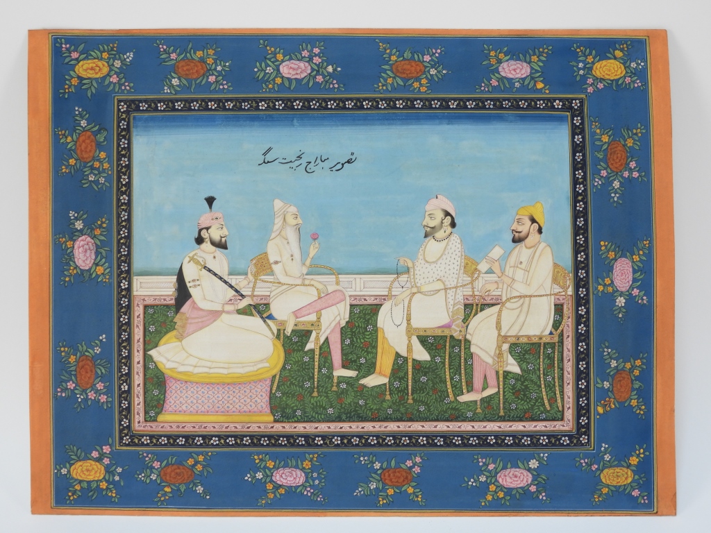 INDIAN SIKH SCHOOL MINIATURE PAINTING 299a03