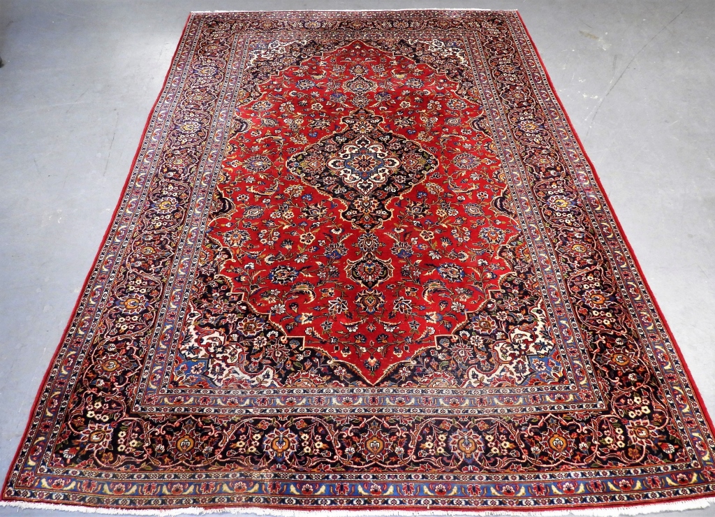 MIDDLE EASTERN RED HANDMADE RUG 299a35