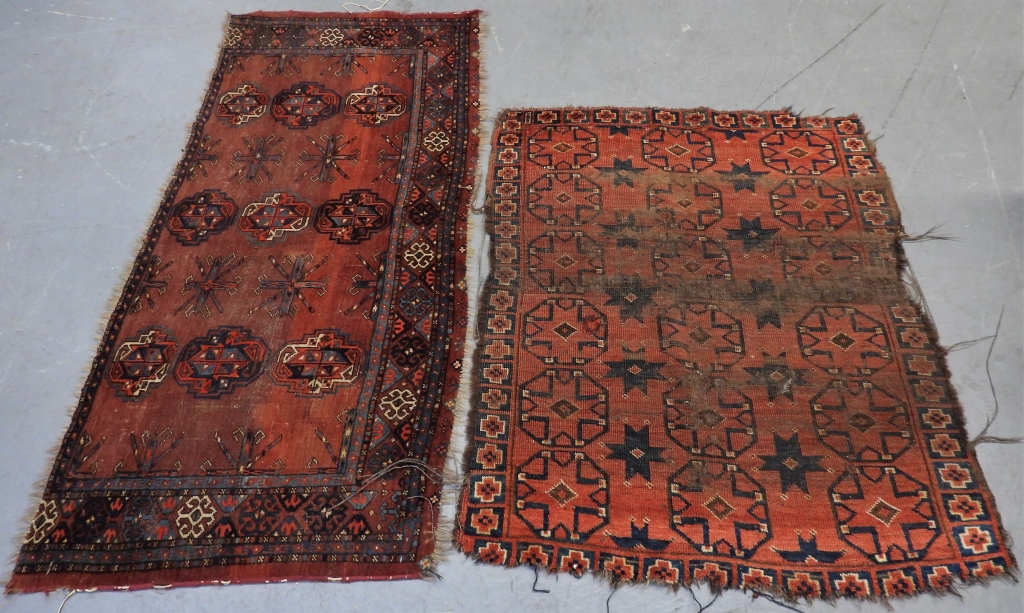 2PC TURKMEN RUGS Turkey20th CenturyIncludes 299a3f