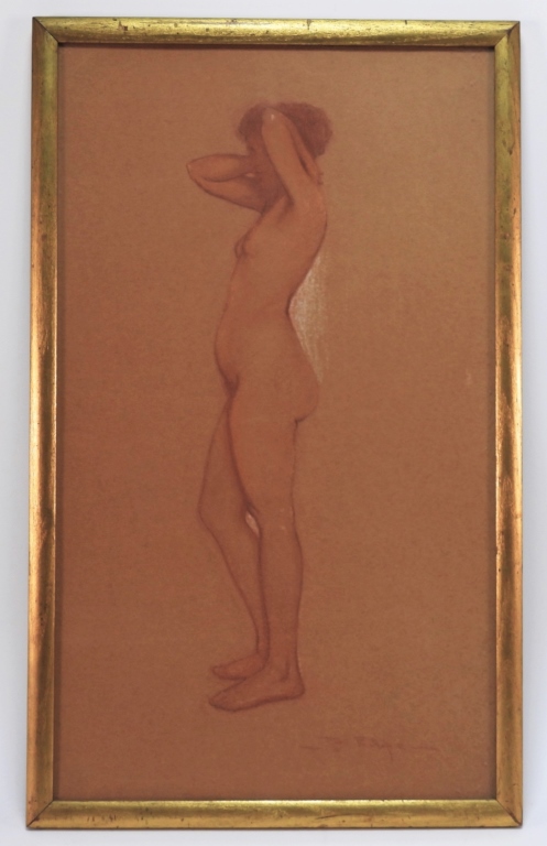 FEMALE STANDING POSING NUDE FIGURE