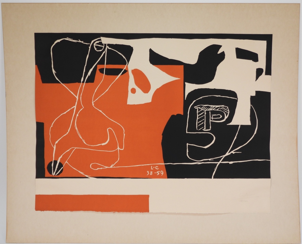 CHARLES EDOUARD LE CORBUSIER LITHOGRAPH 299a70