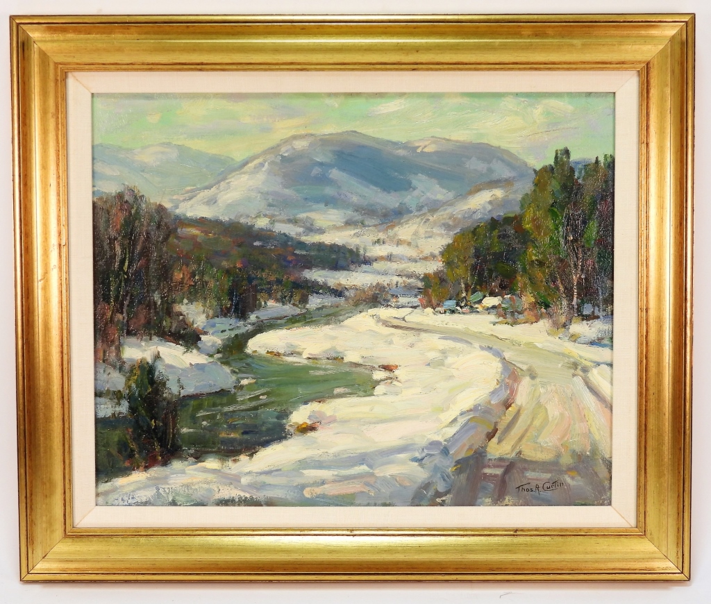 THOMAS R. CURTIN WINTER RIVER LANDSCAPE