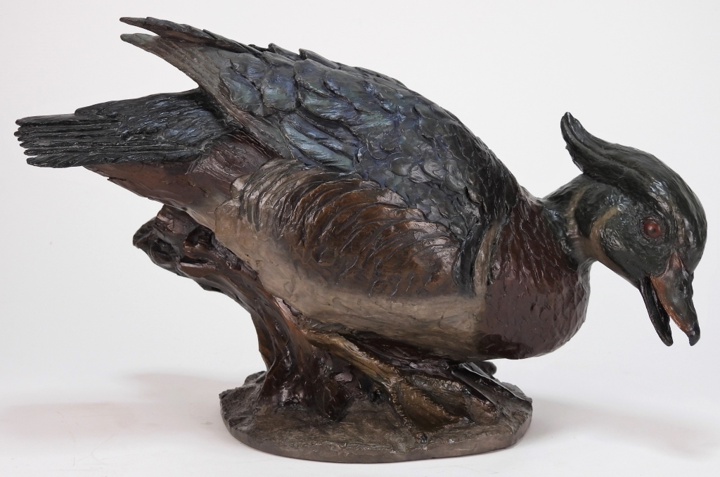 WILLIAM H TURNER WOOD DUCK BRONZE 299ace