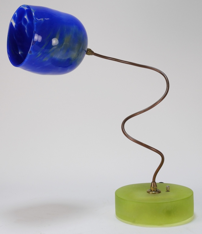 RISD ARTIST ART GLASS DESK LAMP 299b0e