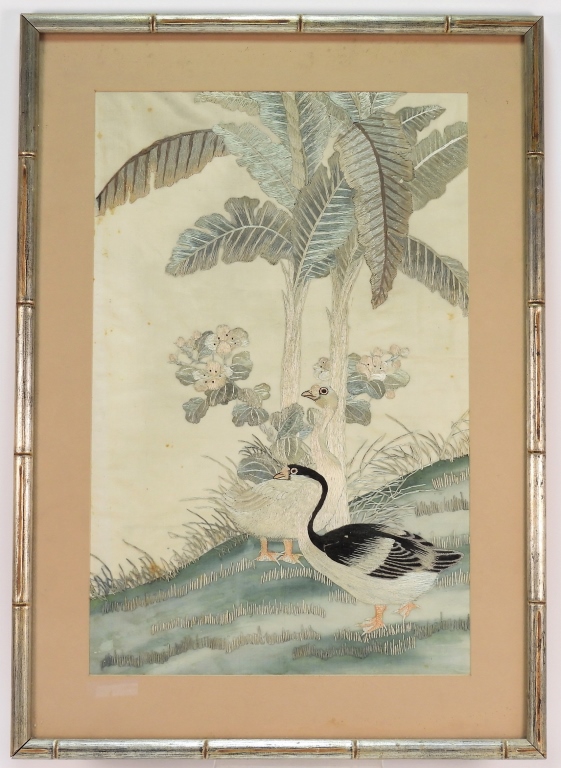 JAPANESE EMBROIDERED SILK AVIAN 299b4e