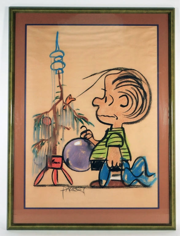 PEANUTS LIONEL POP ART PASTEL ILLUSTRATION 299bb2