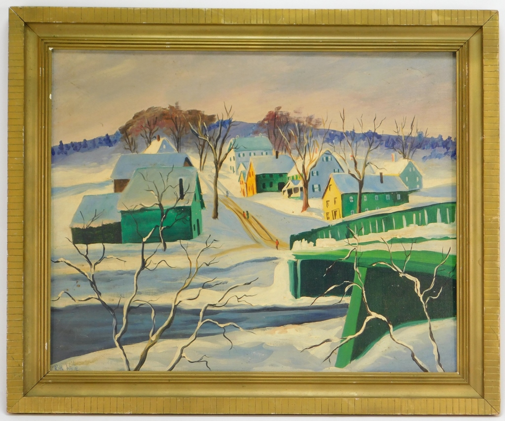 RUTH WAITE NEW ENGLAND WINTER LANDSCAPE 299bb8