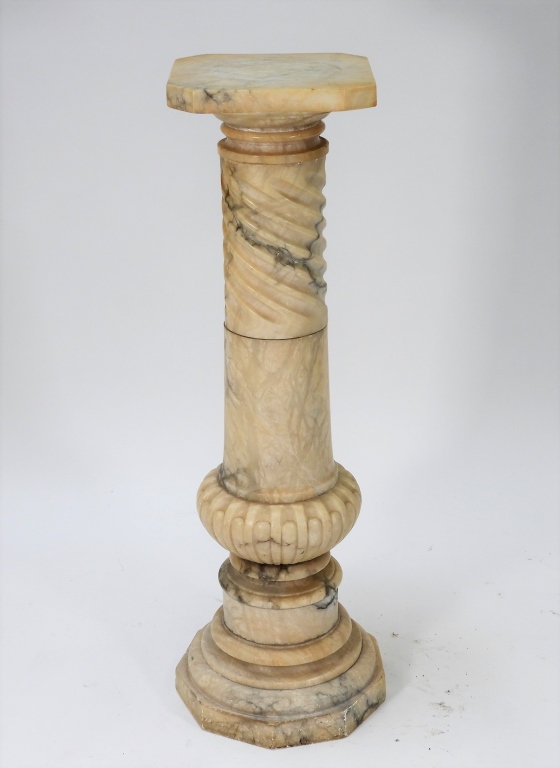 VICTORIAN MARBLE PEDESTAL Italy 19th 299be2