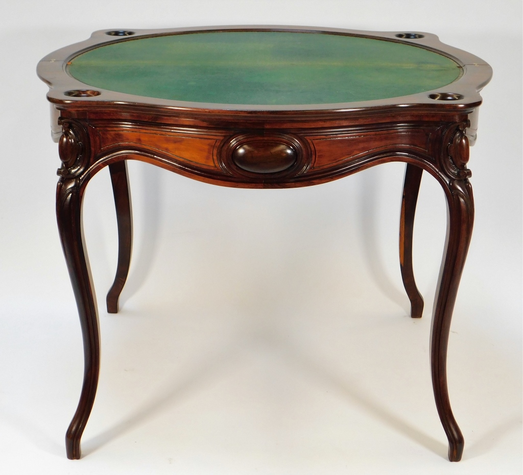 ALEXANDER ROUX ROSEWOOD GAME TABLE