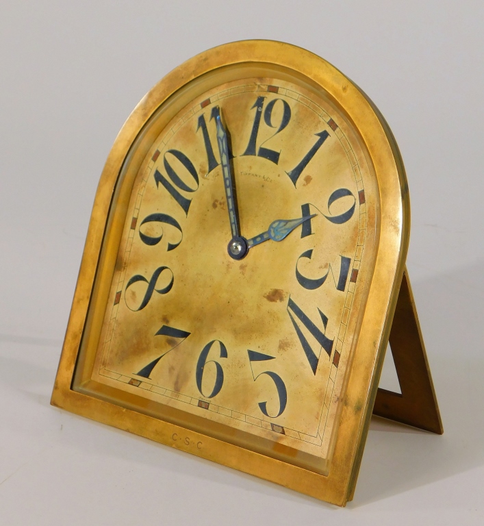 TIFFANY & CO. FRENCH ART DECO DESK CLOCK