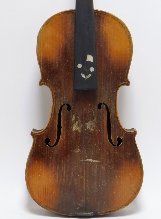 MOTHER OF PEARL INLAID 4 4 VIOLIN 299c25