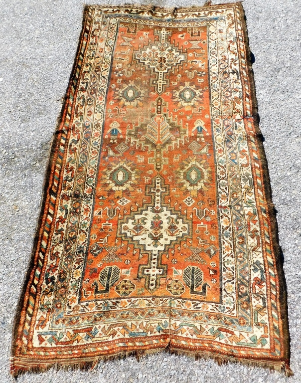 TRIBAL CAUCASIAN PICTORIAL RUG 299c8e