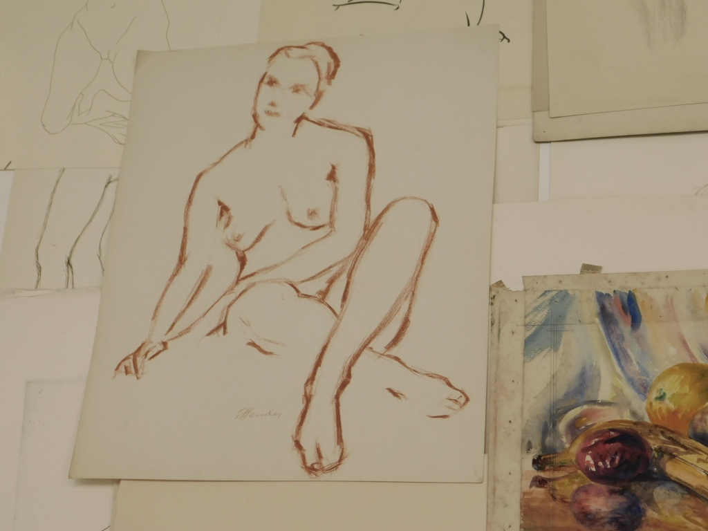 RAPHAEL ELLENDER NUDE FIGURE DRAWING