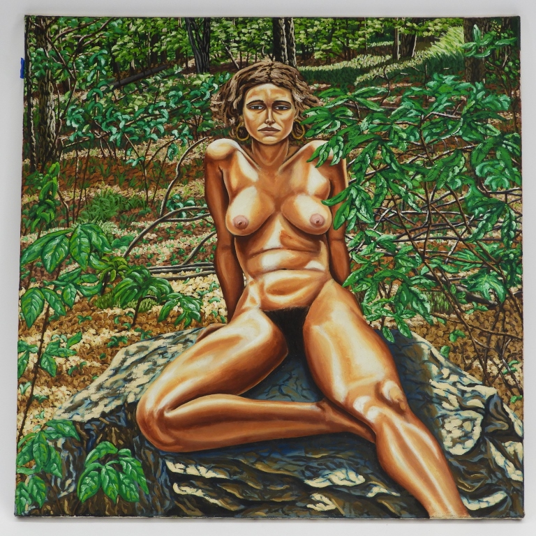 JOHN F CHAMBERS NUDE FIGURE PAINTING 299d2d