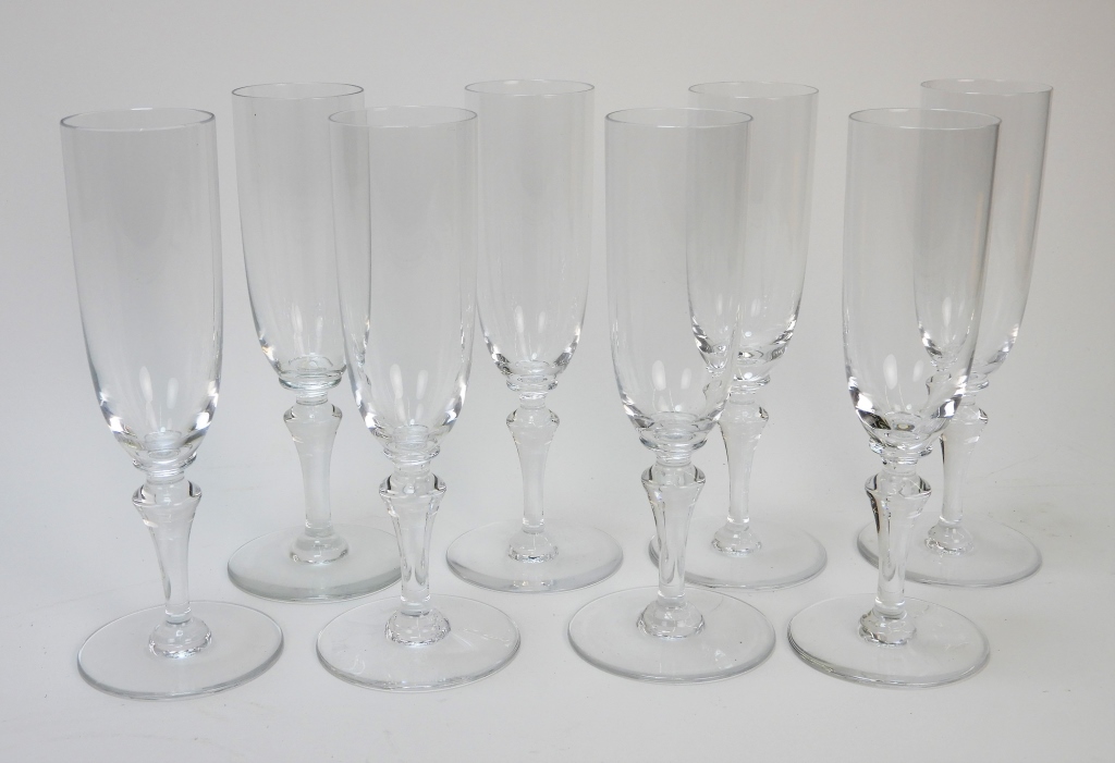 8PC BACCARAT NORMANDIE CHAMPAGNE