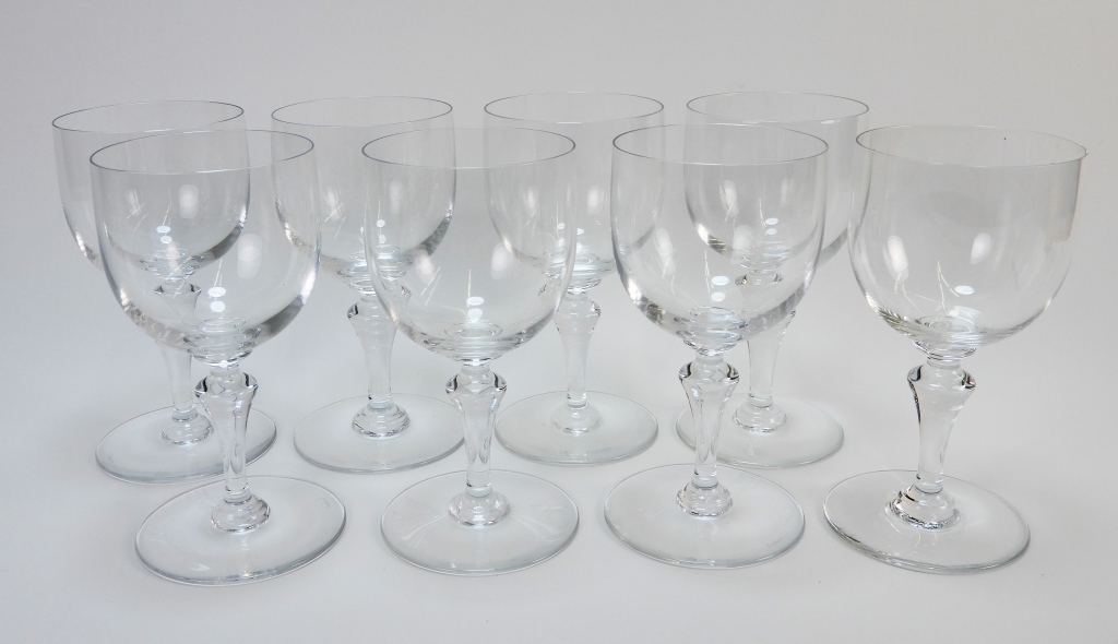 8PC BACCARAT NORMANDIE WATER GOBLETS