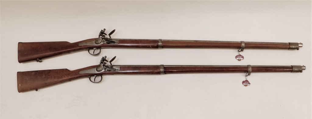 TWO DECORATIVE BELGIAN MADE FLINTLOCK 299d90