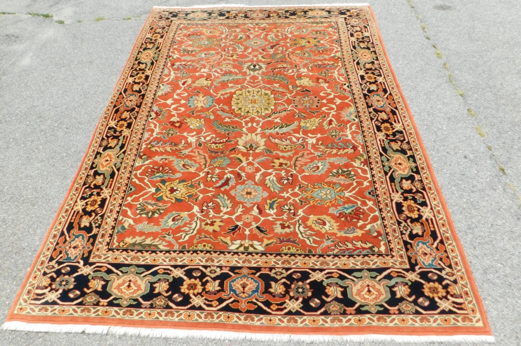 LG RED BOTANICAL RUG Middle East 20th 299db5