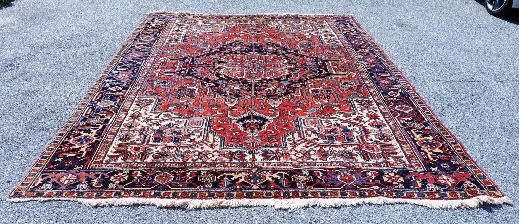 RED HERIZ BOTANICAL RUG Middle