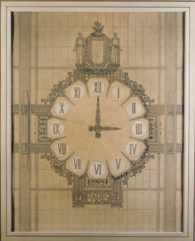 FRENCH MONTPARNASSE CLOCK ARCHITECTURAL 299dfa