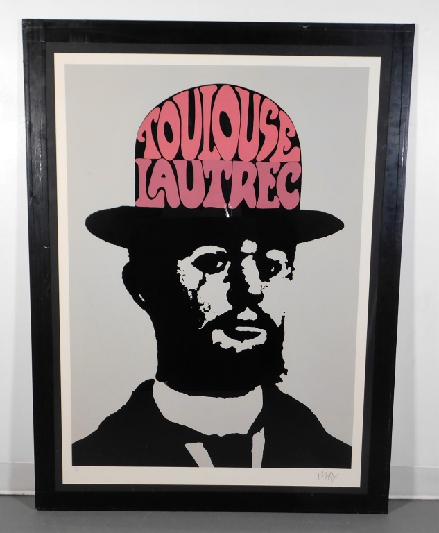 PETER MAX TOULOUSE LAUTREC SERIGRAPH