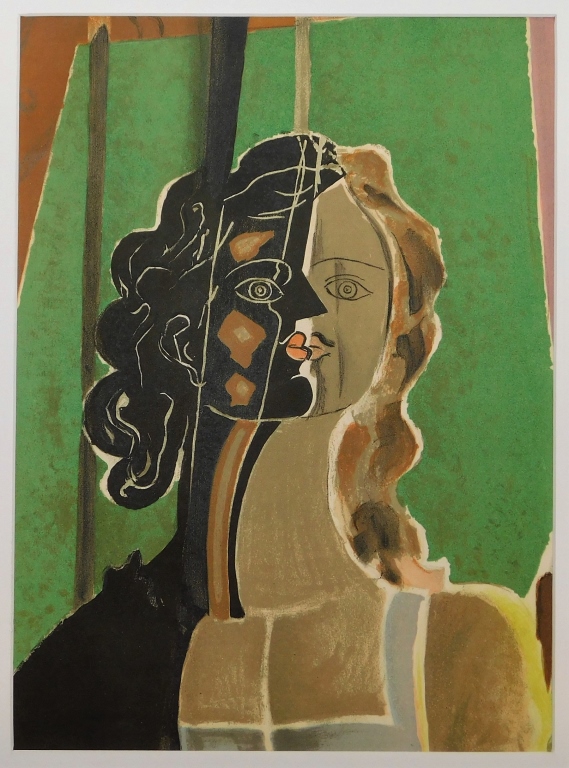 GEORGES BRAQUE ABSTRACT WOMAN PORTRAIT