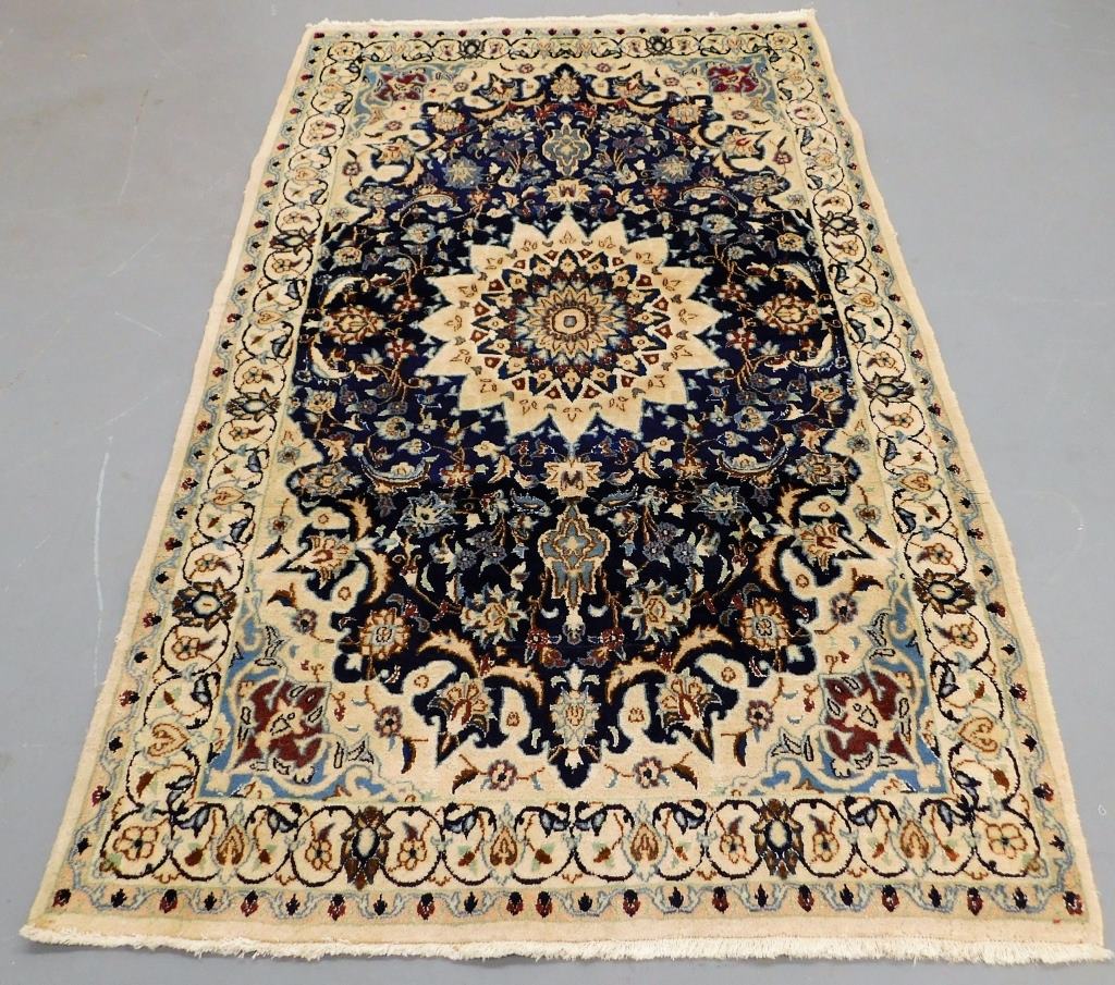 PERSIAN NAVY BLUE ISFAHAN RUG Middle 299ec4