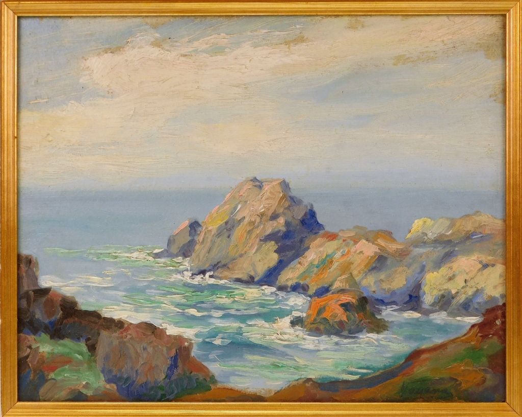 NUNZIO VAYANA COASTAL LANDSCAPE PAINTING