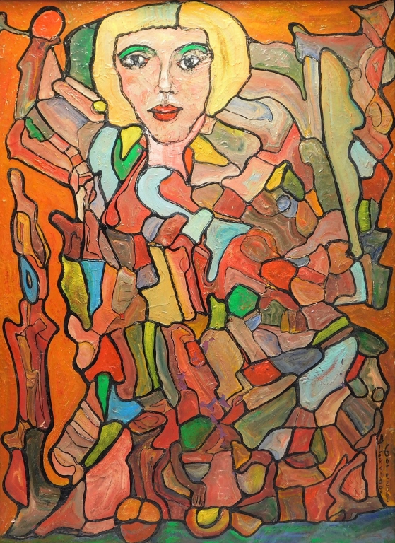 ALEXANDER GORE ABSTRACT WOMAN PORTRAIT 299f08