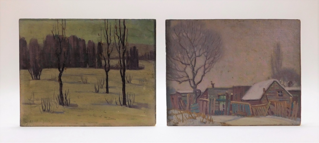 2PC GENE MILES WINTER LANDSCAPE