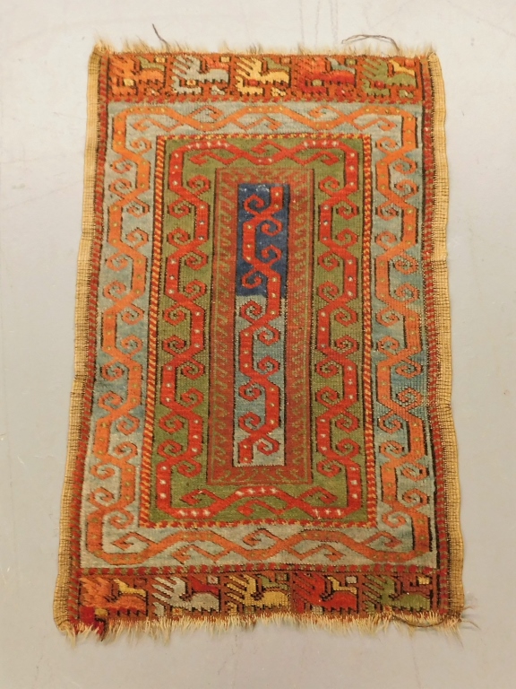 ANTIQUE TURKISH YASTYK RUG Caucasus Circa 29a032