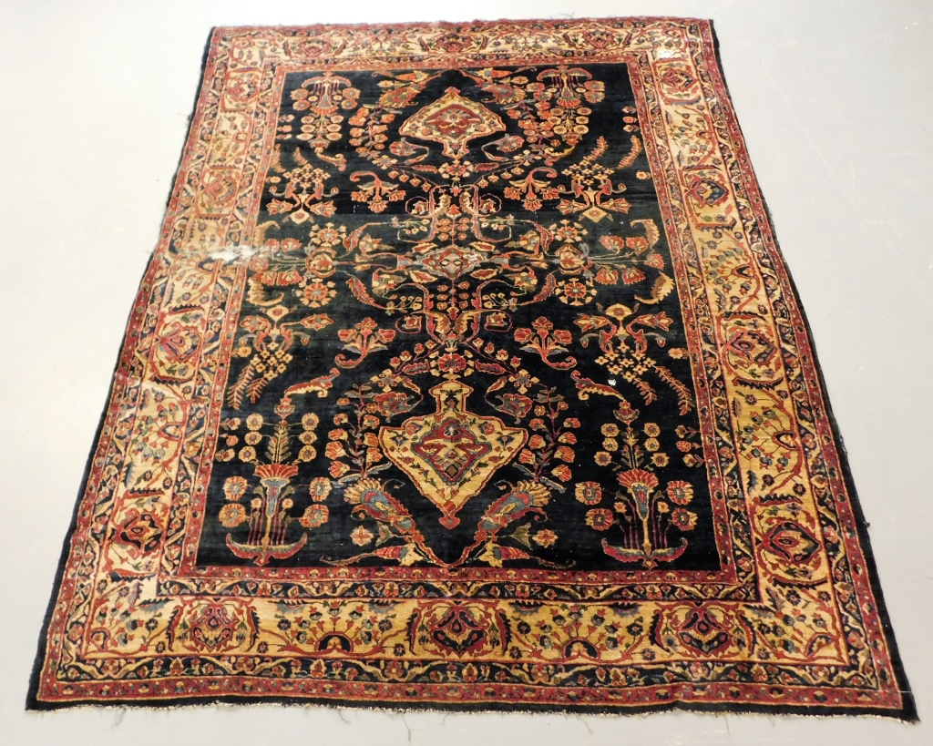 LG PERSIAN SAROUK FLORAL RUG Middle 29a03e