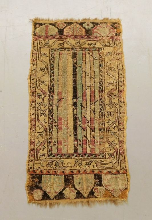 ANTIQUE TURKISH YASTYK RUG Caucasus Circa 29a036