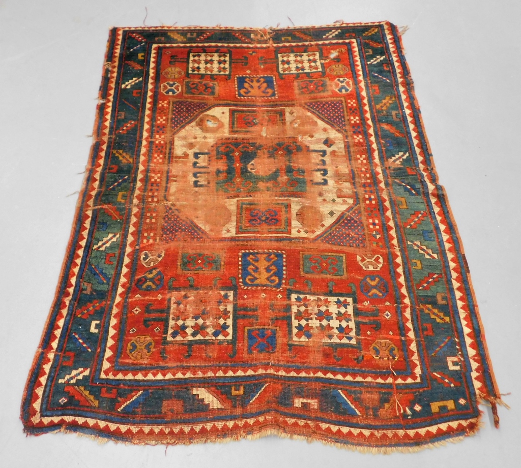 GEOMETRIC KAZAK RUG Middle East,Early