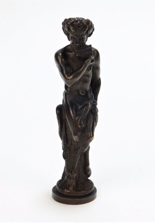 19C VIENNESE BRONZE PAN SATYR WAX 29a0a6