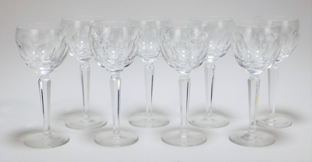 8PC WATERFORD CUT CRYSTAL WINE
