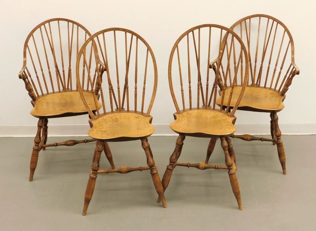 4PC ROBERT BARROW WINDSOR CHAIRS 29a149