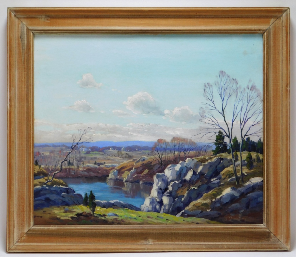 C GORDON HARRIS MOUNTAINOUS LANDSCAPE 29a1b1