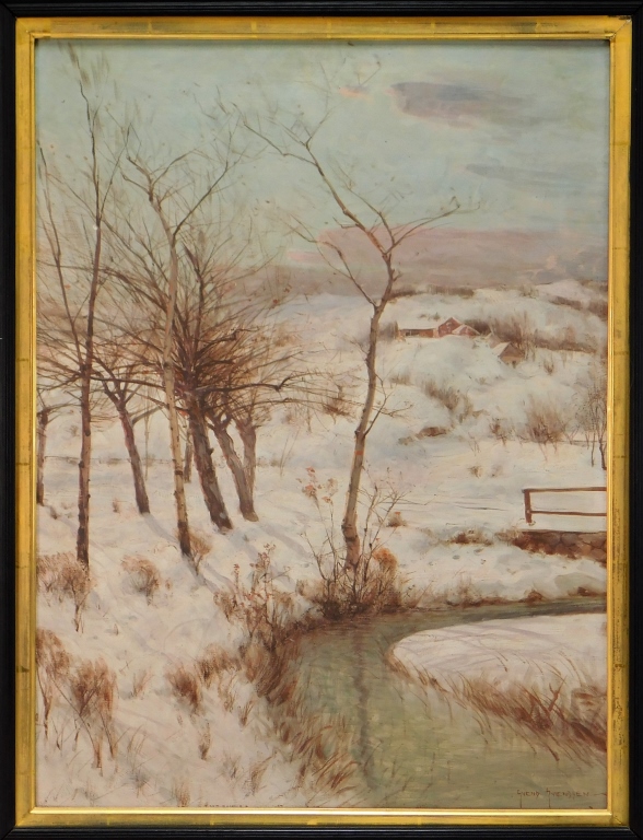 SVEND SVENDSEN O C WINTER LANDSCAPE 29a1bc