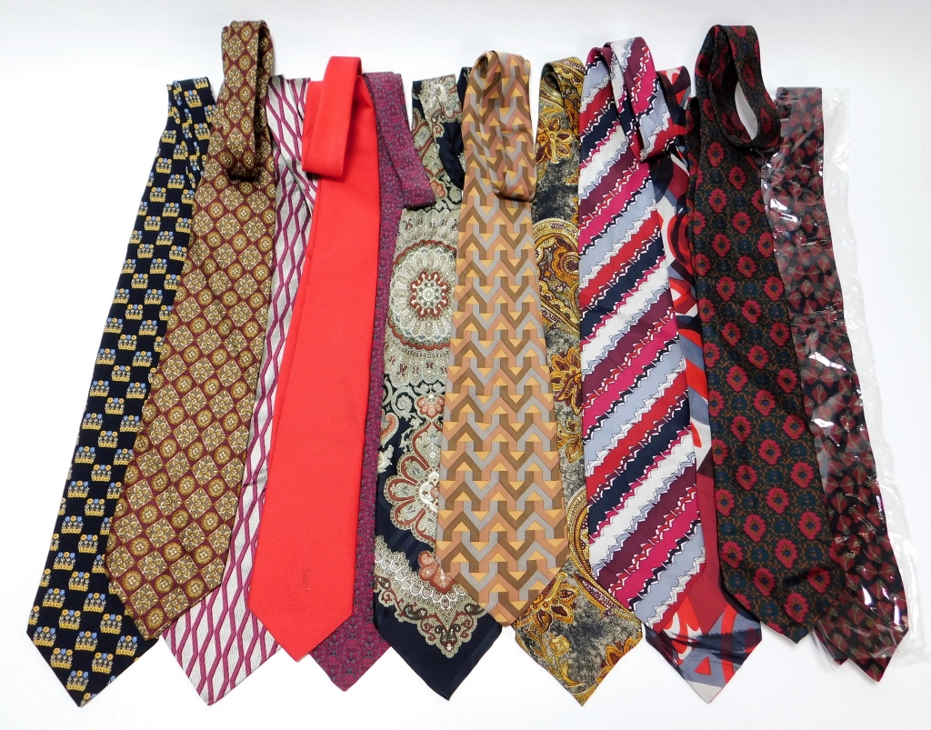 12PC ASSORTED DESIGNER SILK NECKTIES 29a275