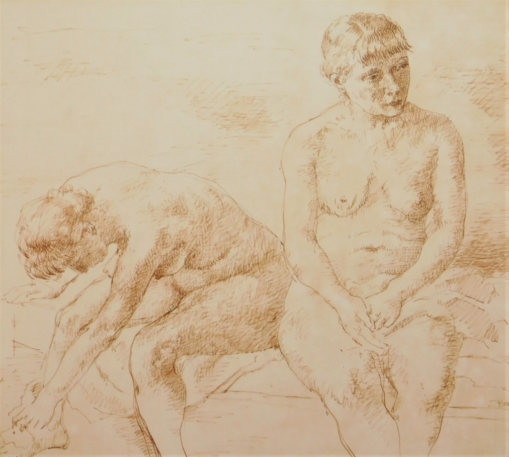 ROBERT BRACKMAN NUDE FIGURE STUDY