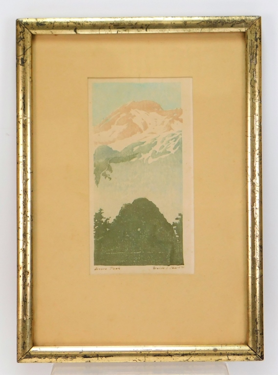 WALDO CHASE BLUE MOUNTAIN WOODBLOCK 29a32e