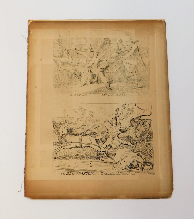 10PC S. W. FORES & J. GILLRAY SATIRICAL