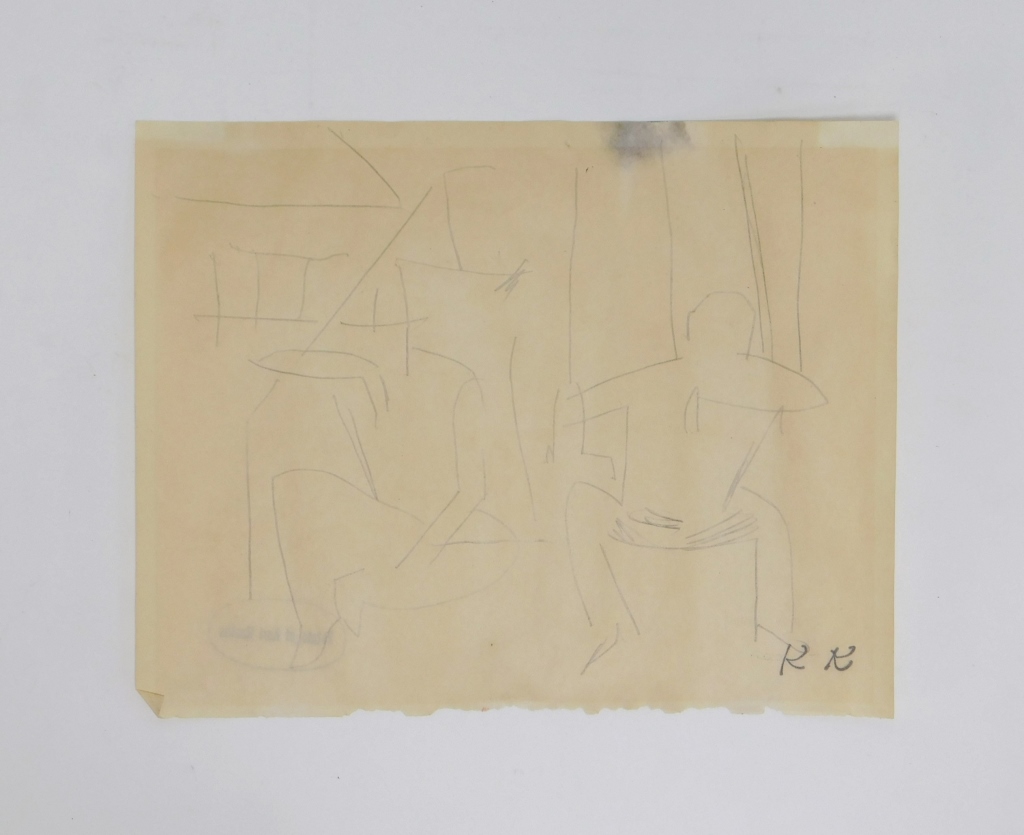 KARL KNATHS CUBIST FIGURE STUDY