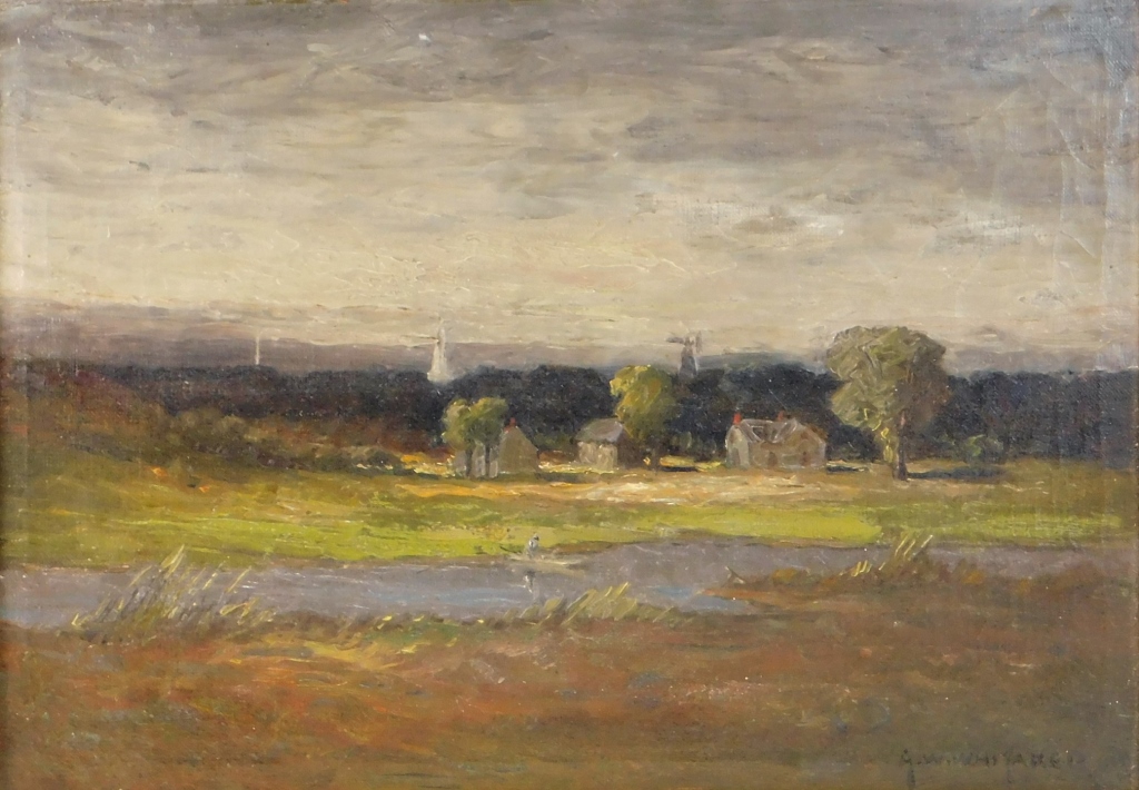 GEORGE WHITAKER IMPRESSIONIST LANDSCAPE