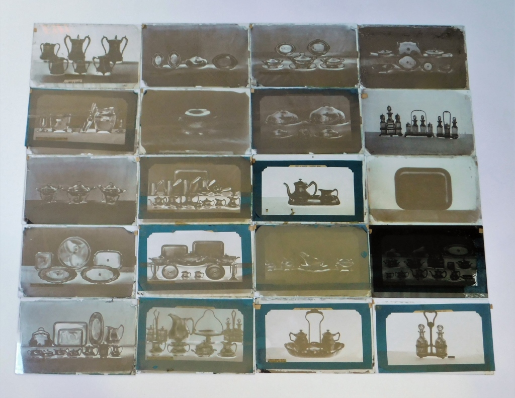 46PC REED BARTON GLASS SLIDE 29a387