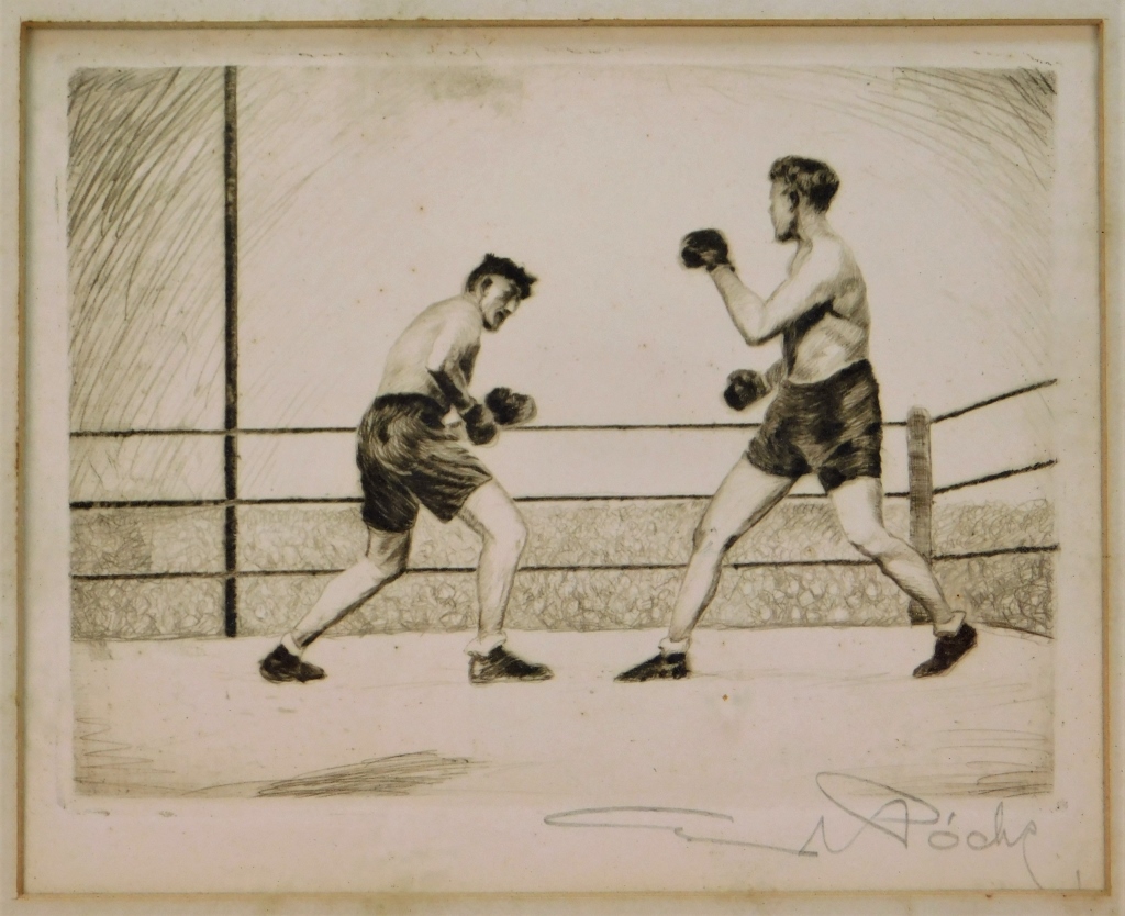 AMERICAN SOCIAL REALIST ASHCAN BOXING