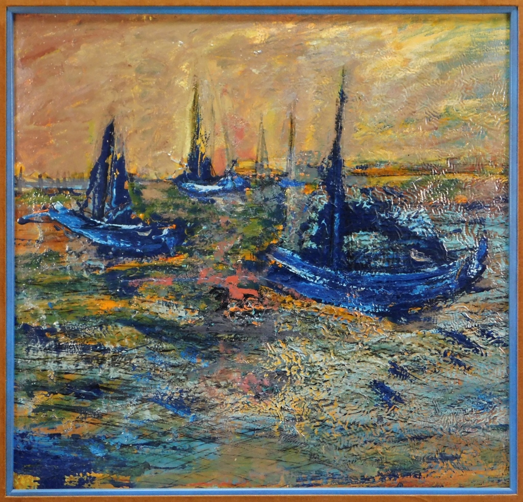 POST IMPRESSIONIST MARITIME SUNSET 29a467